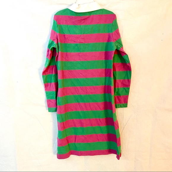 Hartstrings Girl Striped Green and Pink Dress NWOT - Picture 7 of 8